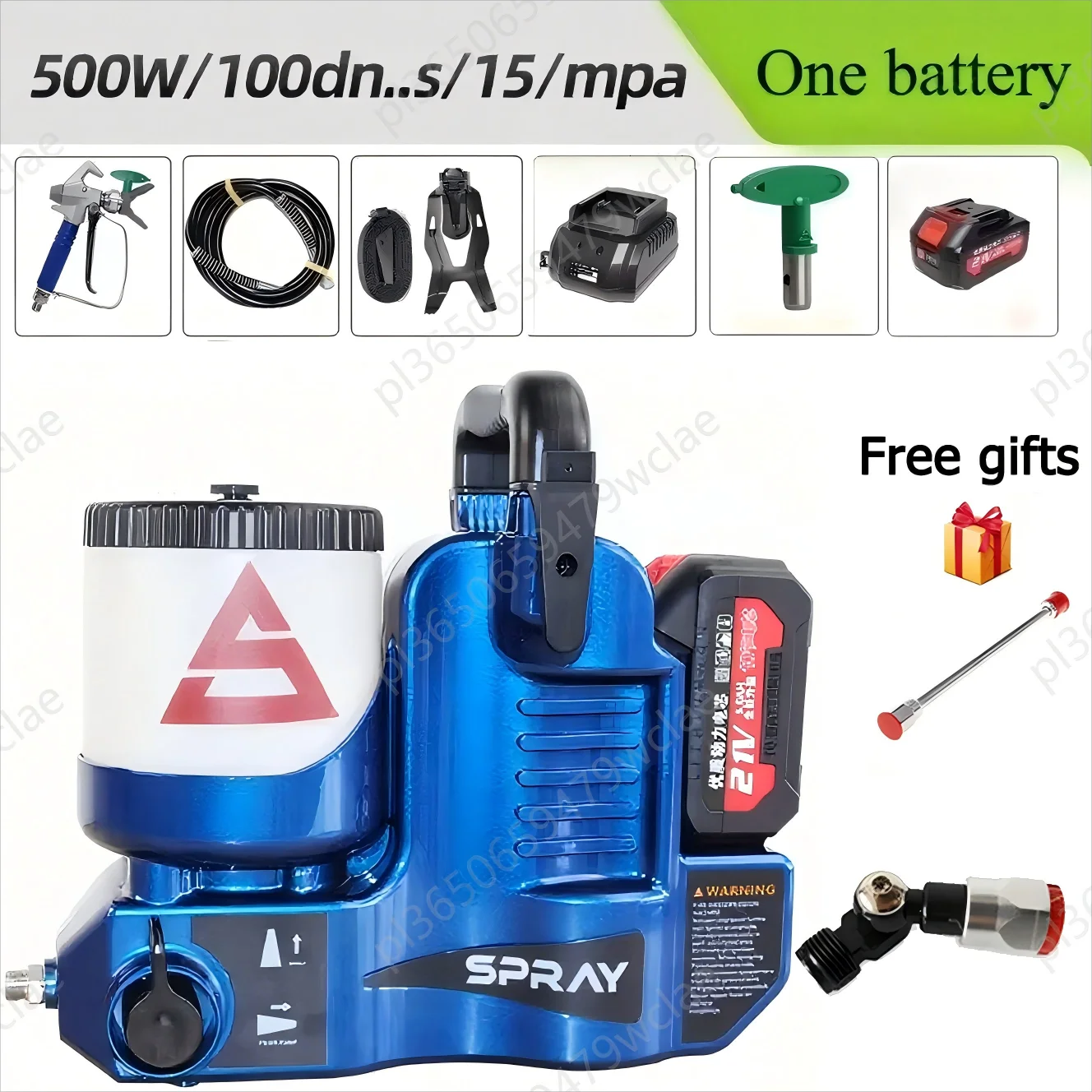 Airless Paint Sprayer 500W Portable Paint Sprayer for Home Interior