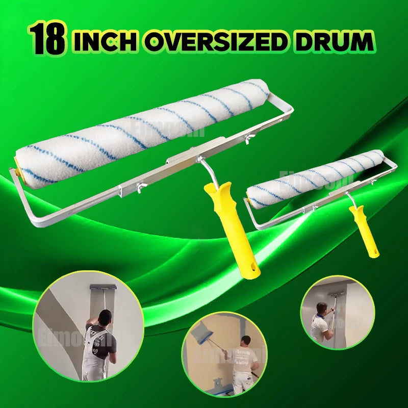 18inch Paint Roller Brush Short-Middle-Long Plush Painting Handle Tool For Wall Decorative