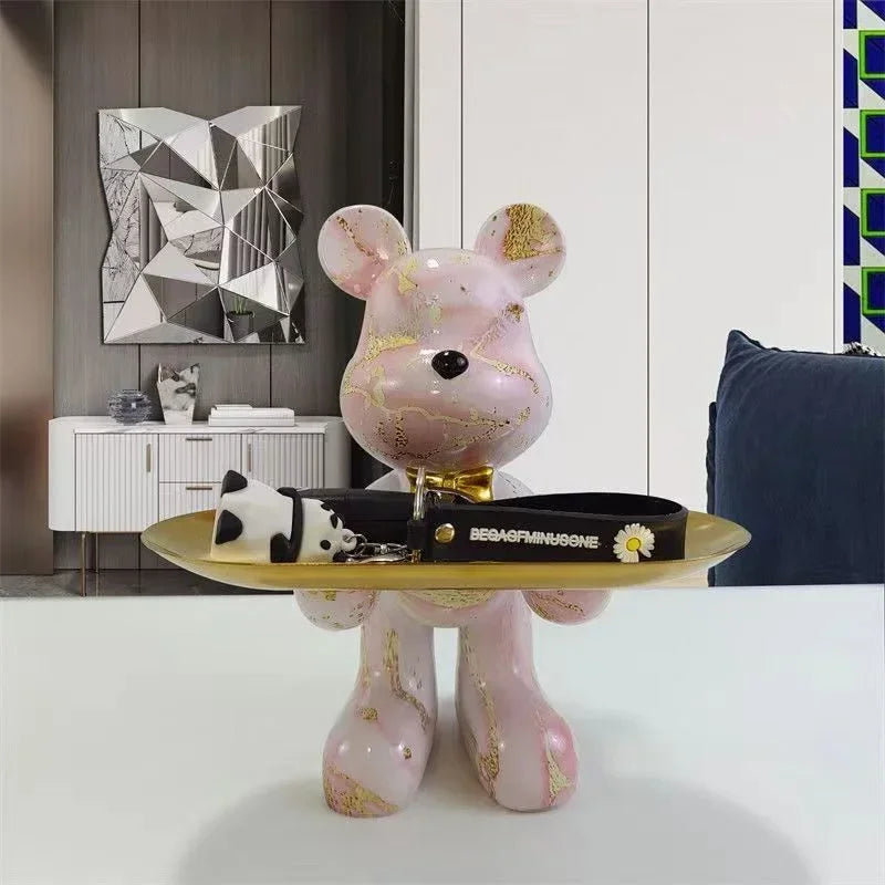 Graffiti Bear Ornament Figurine Home Decoration