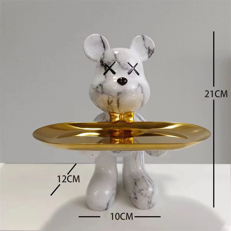 Graffiti Bear Ornament Figurine Home Decoration
