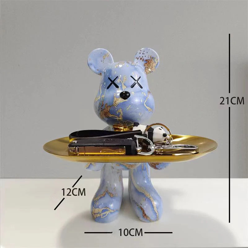 Graffiti Bear Ornament Figurine Home Decoration