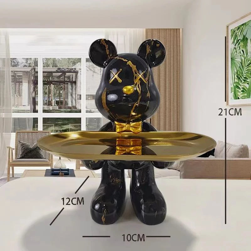 Graffiti Bear Ornament Figurine Home Decoration