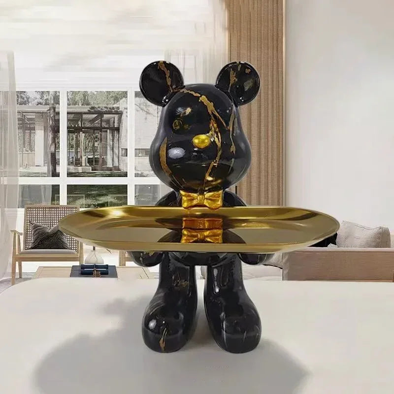 Graffiti Bear Ornament Figurine Home Decoration